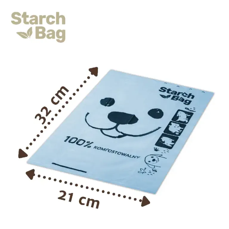 starch bag pojedynczy worek - niebieski