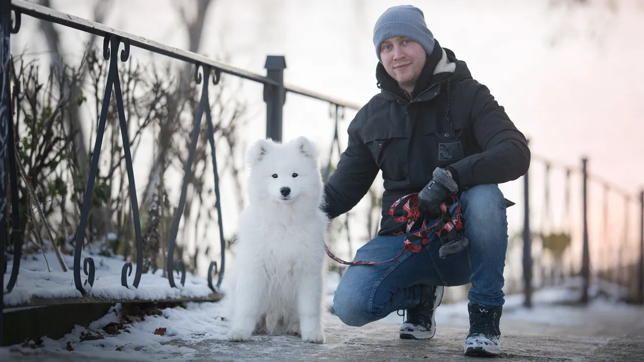 Kamil i Yeti zimą