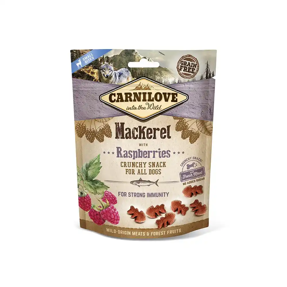Carnilove Crunchy Snack Mackerel With Raspberries 200g
