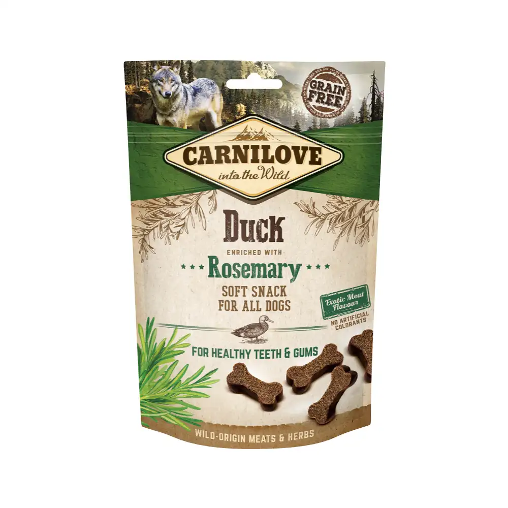 CARNILOVE SEMI MOIST SNACK DUCK ENRICHED WITH ROSEMARY 200G