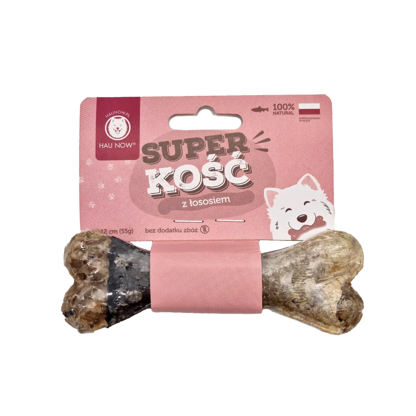 Super kość do żucia z łososiem