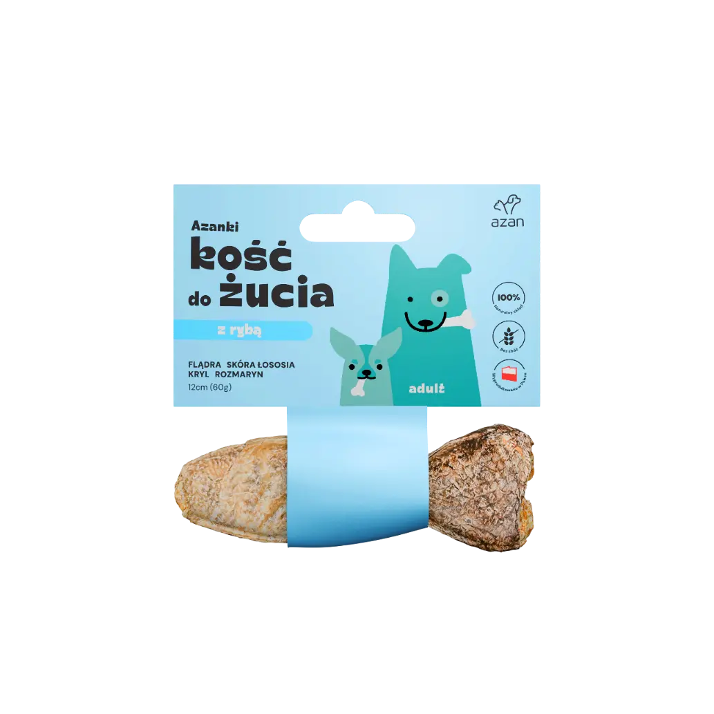 AZANKI KOŚĆ Z FLĄDRĄ 12cm