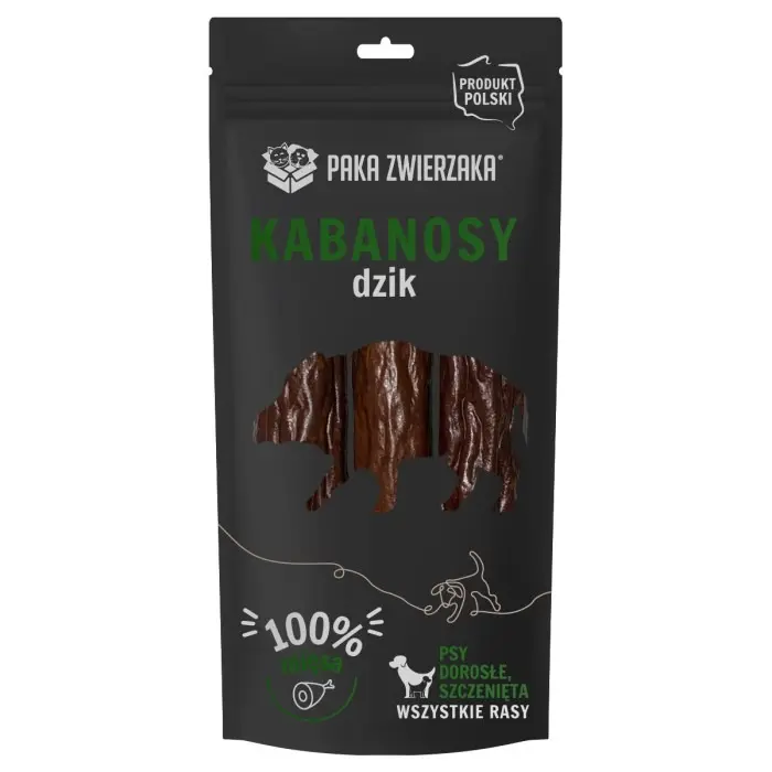 Paka Zwierzaka Kabanosy z dzika 3 szt