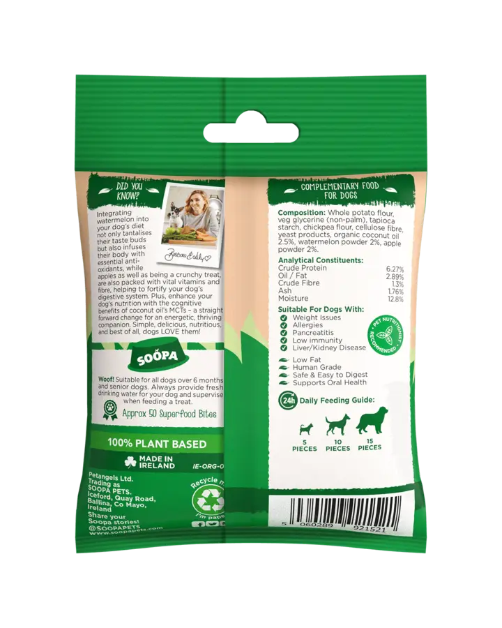 Soopa Healthy Bites Arbuz i Jabłko 50g - obrazek 2