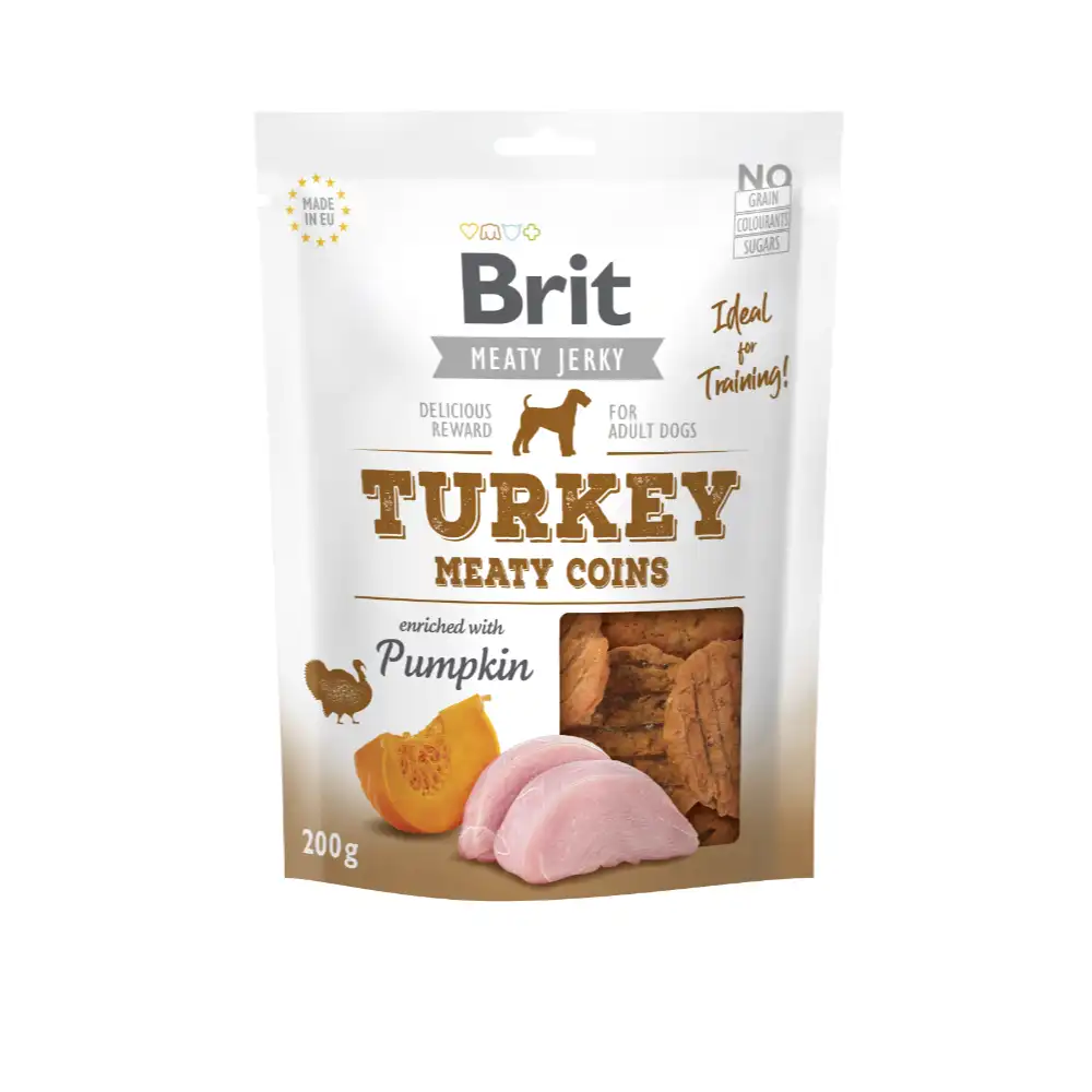 Brit Jerky Turkey Meaty Coins 200g
