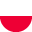 flaga polski okragla