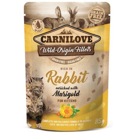 CARNILOVE saszetka dla kota z królikiem 85g
