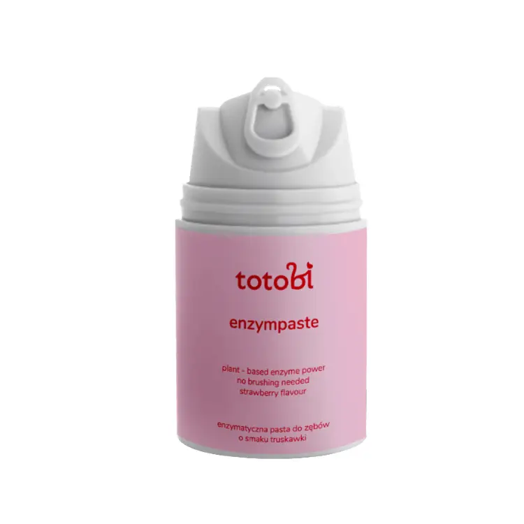 Totobi Enzympaste Kiss Berry - enzymatyczna pasta do zębów truskawkowa - obrazek 2
