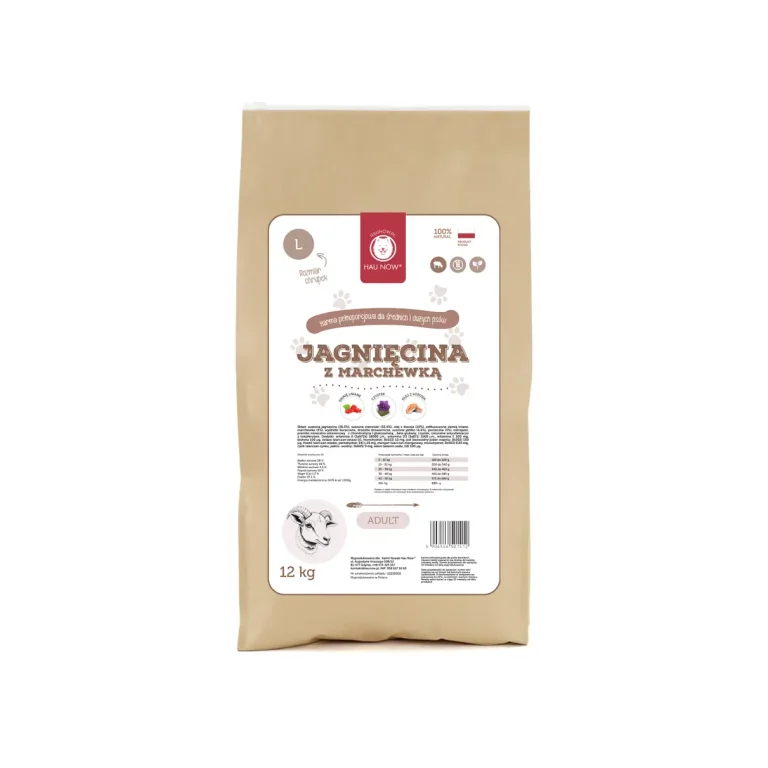Karma sucha Jagnięcina z marchewką ADULT 12kg L