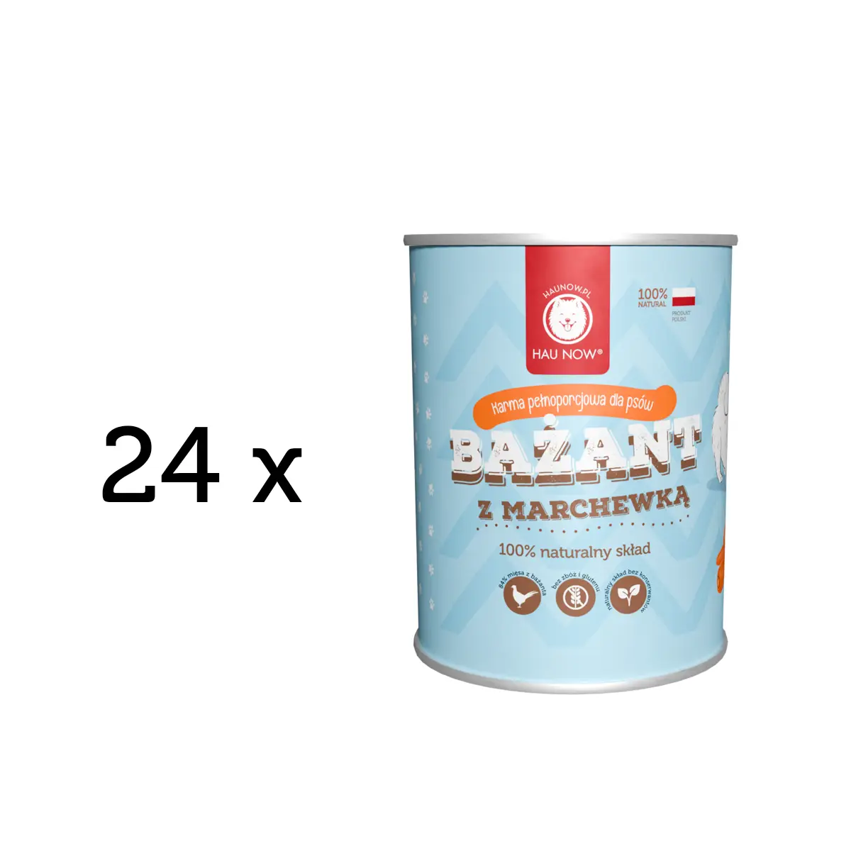 Zestaw 24 x bażant z marchewką 400g