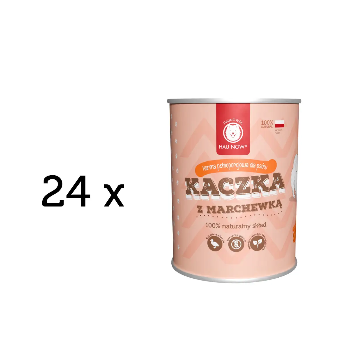 Zestaw 24 x Kaczka z marchewką 400g