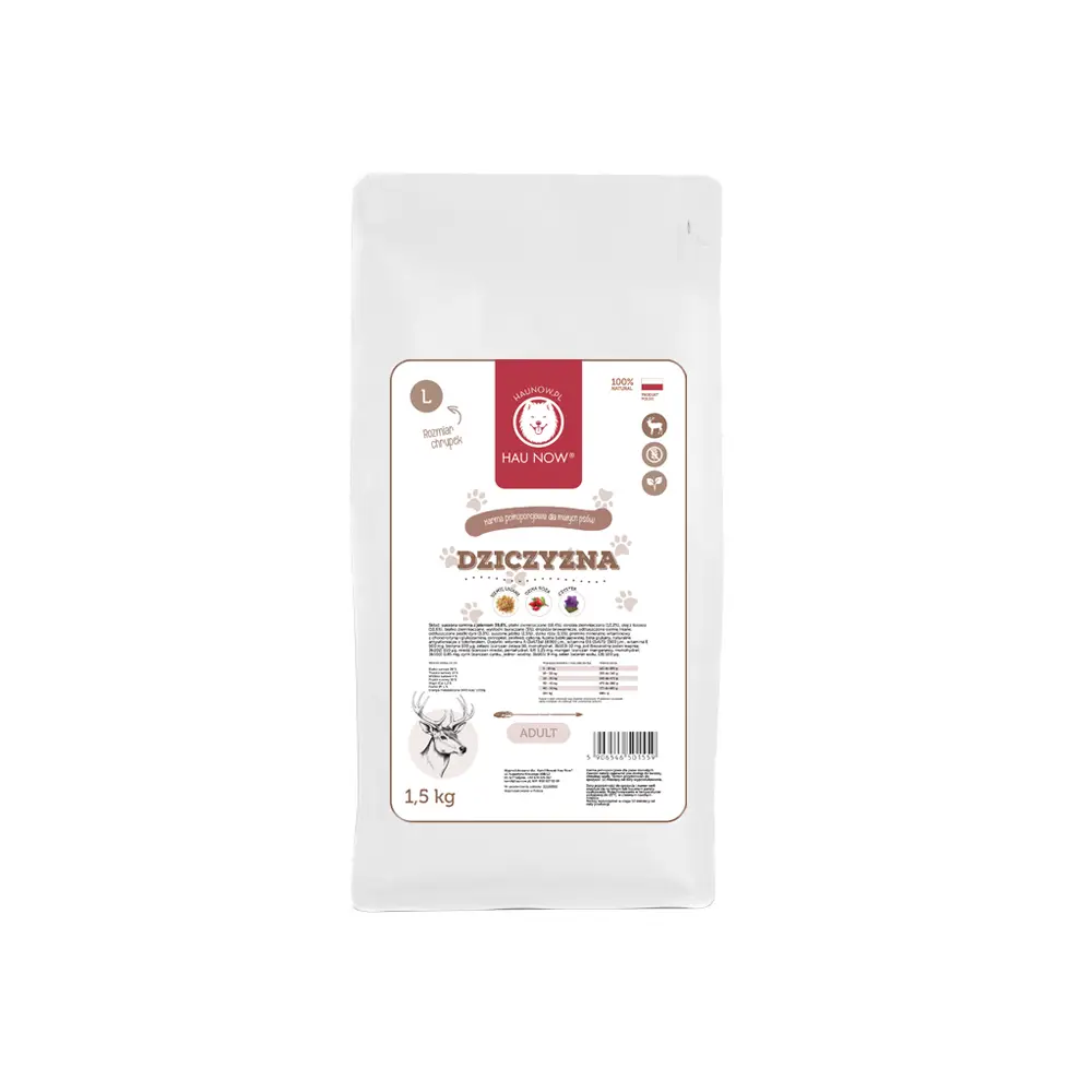 Karma sucha Dziczyzna ADULT 1.5kg L