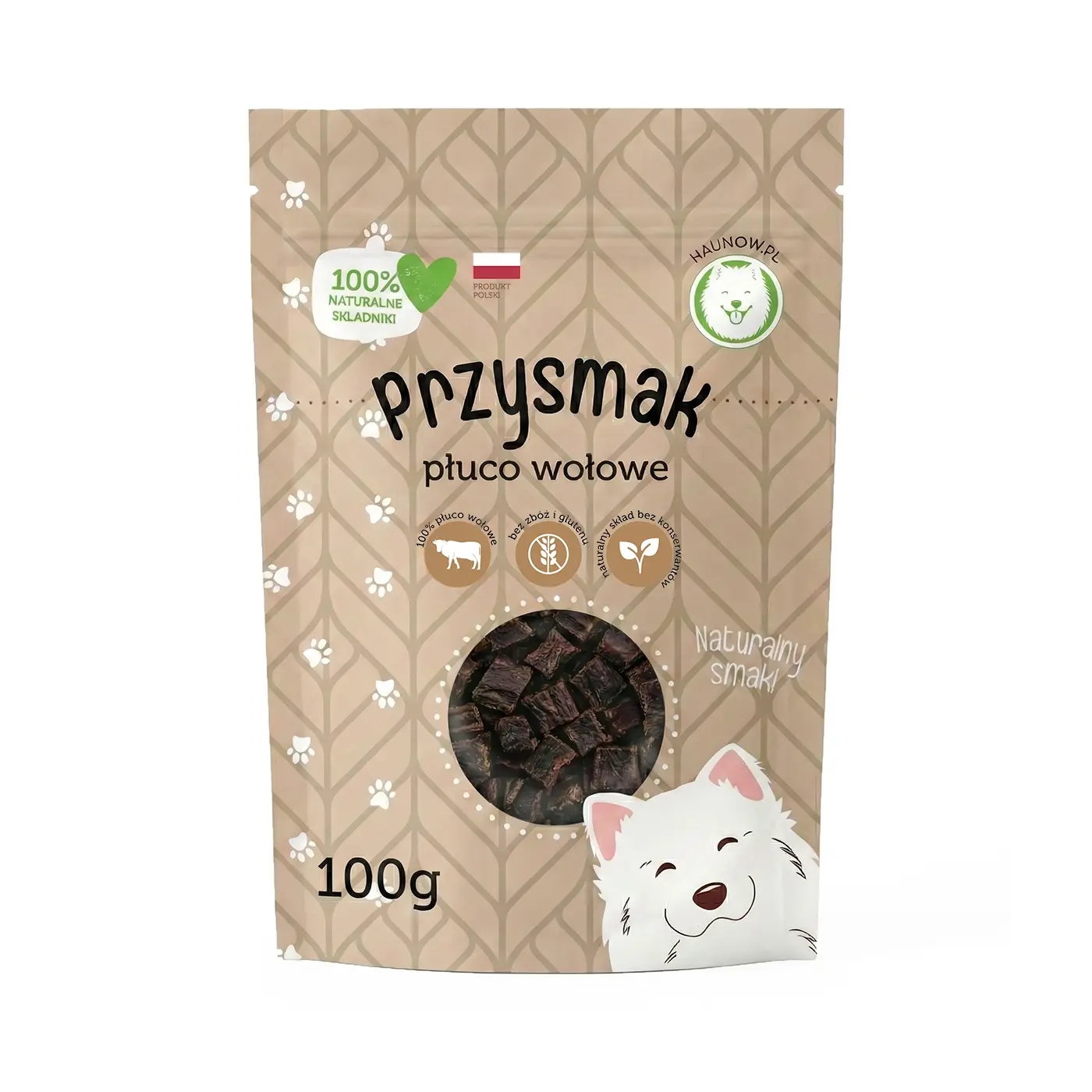 Hau Now Przysmaki dla psa płuco wołowe 100g